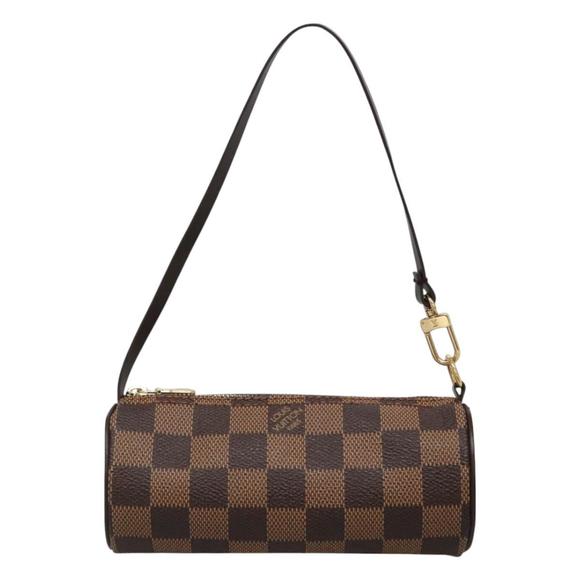 LOUIS VUITTON Damier Ebene Papillon Pouch LV Auth 130869 - Picture 13 of 16